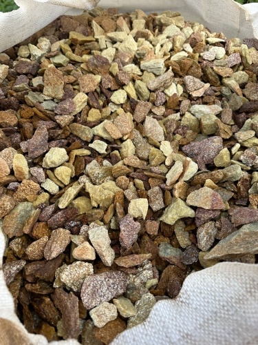 Златолит персиковый декоративная каменная крошка купить в Ижевске