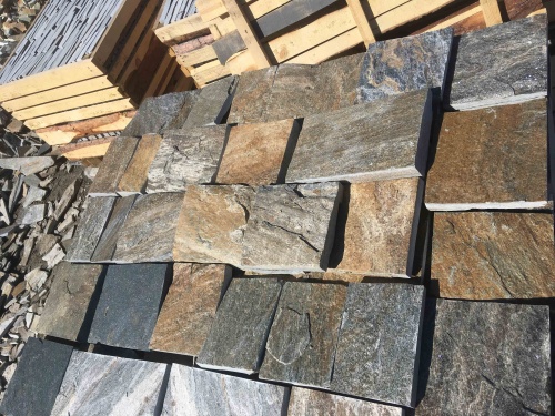 Плитка пилёная златолит Уральский для цоколя, отмостки купить в Ижевске