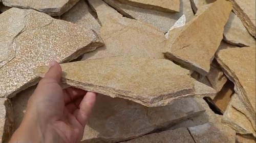 Плитняк златолит жёлтый для фасада 1,5-3 см купить в Ижевске