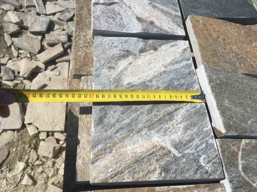 Плитка пилёная златолит Уральский для цоколя, отмостки купить в Ижевске